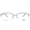 Elasta V81 Unisex Semi-Rimless Eyeglasses Dark Ruthenium Black 56mm -Women Fashion GUEST e313fed8 9108 4898 8815 33bdd18a4fa4