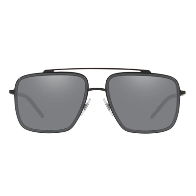 Dolce & Gabbana DG 2220 11066G Unisex Square Sunglasses Matte Black/Grey 57mm 3 Dolce & Gabbana DG 2220 11066G Unisex Square Sunglasses Matte Black/Grey 57mm