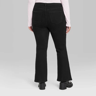 Women's Low-Rise Flare Jeans - Wild Fable™ Black Clean 4 Women's Low-Rise Flare Jeans - Wild Fable™ Black Clean - Image 2