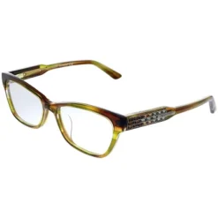 Swarovski 093 Womens Square Eyeglasses Light Tortoise 54mm
