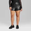 Women's High-Rise Faux Leather Shorts - Wild Fable™ -Women Fashion GUEST f151232a 02f6 4730 824a 747cb5bcbbf5