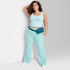 Women's High-Rise Wide Leg French Terry Sweatpants - Wild Fable™ -Women Fashion GUEST f7871b1a 5c5d 49ec 9cae 5eace60b9045