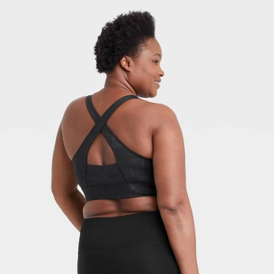 Women's Medium Support Square Neck Crossback Sports Bra - All In Motion™ 5 Women's Medium Support Square Neck Crossback Sports Bra - All In Motion™ - Image 3