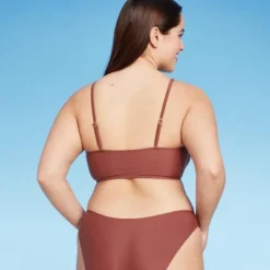 Women's Lace-Up Longline Bikini Top - Wild Fable™ -Women Fashion GUEST f8e5b52c bd13 4649 9c31 88ca94de96a8