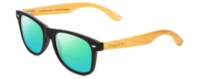 Coyote Woodie Polarized Sun OR Bi-Focal Sunglasses Black Brown Bamboo 5 Coyote Woodie Polarized Sun OR Bi-Focal Sunglasses Black Brown Bamboo - Image 3